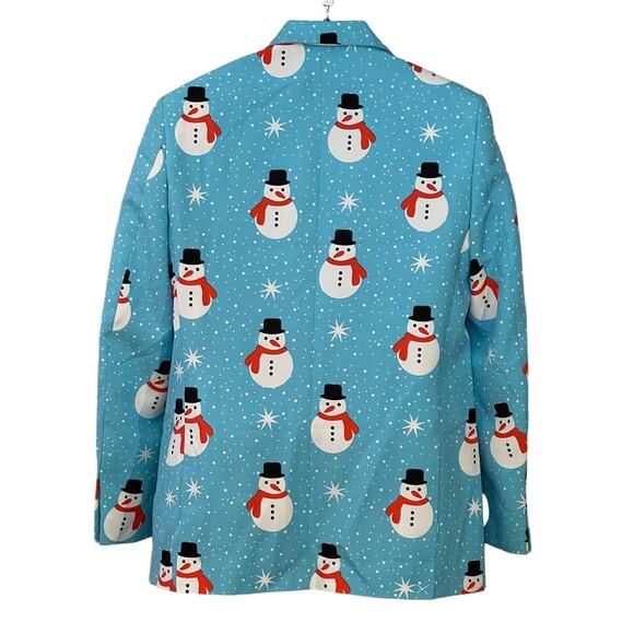 Tipsy Elves Winter Holiday Snowman 2 Piece Ugly Christmas Suit Size 40 - Picture 2 of 6
